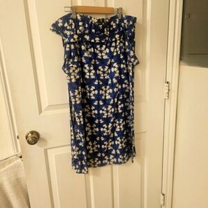 Anthropologie Porridge Blue Skirt Size L